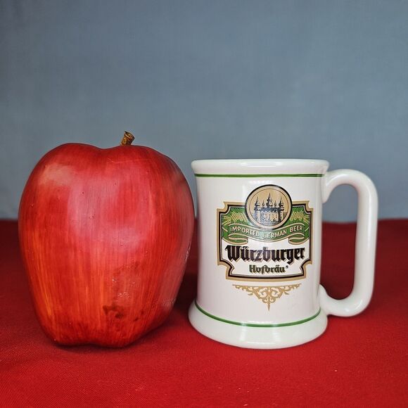 Beer Tankard German WURZBURGER HOFBRAU Brewery Mini Mug Vintage - Picture 3 of 7